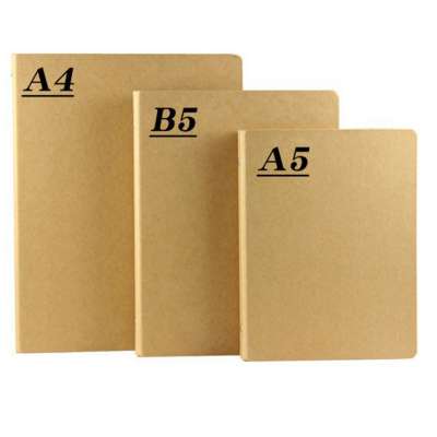 Kraft paper ring binder a4,a5 b5  1inch folders Cardboard Folder Gift Box