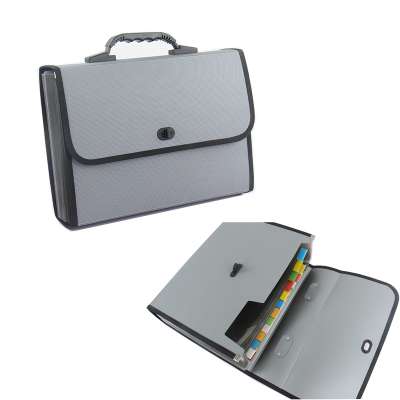 Expanding file case 26 pockets business document suitcase