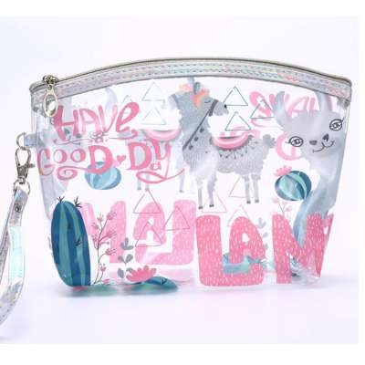 Factory OEM Promotional PVC cosmetic bag unicorn with customized logo cheap