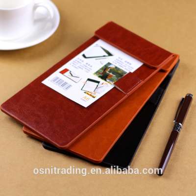 High quality emboss logo printing A4 size PU leather clipboard